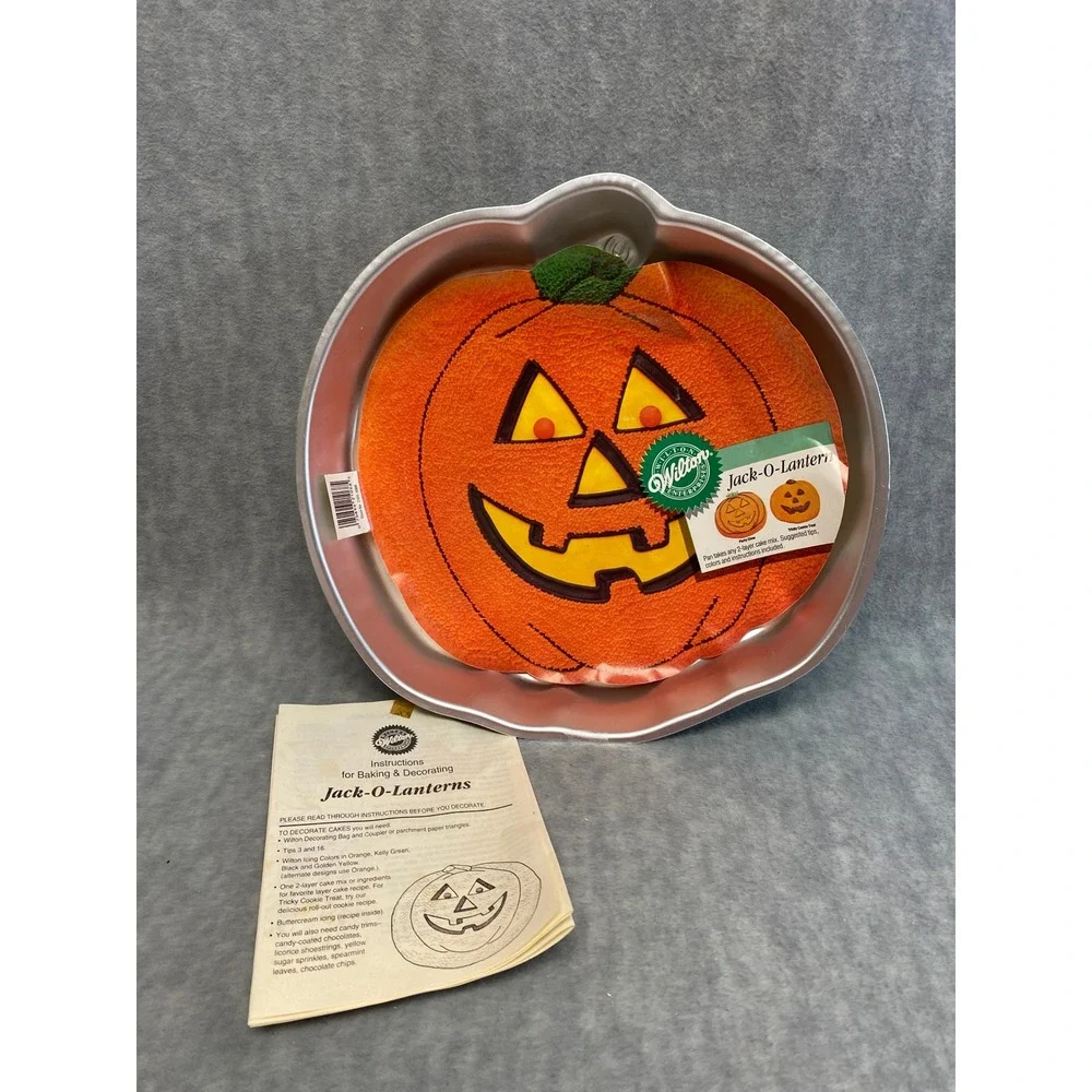 Vintage 1981 Wilton Jack O Lantern Pumpkin Shaped Cake Pan Baking‎ Halloween